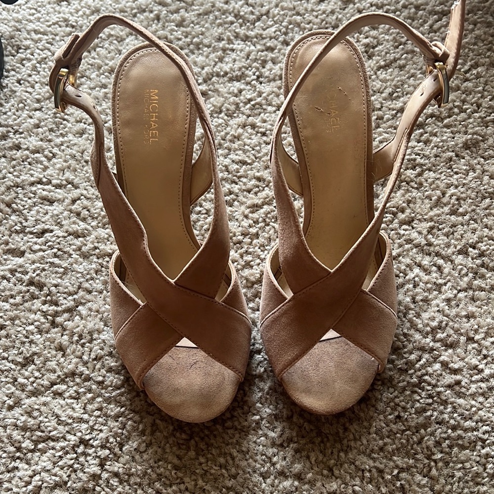 Michael Kors suede heels